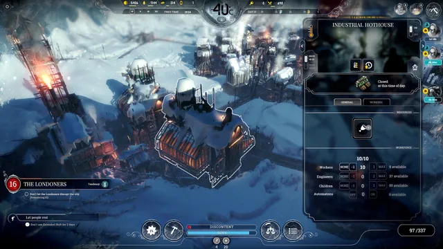 Frostpunk oyunundan görüntü 4